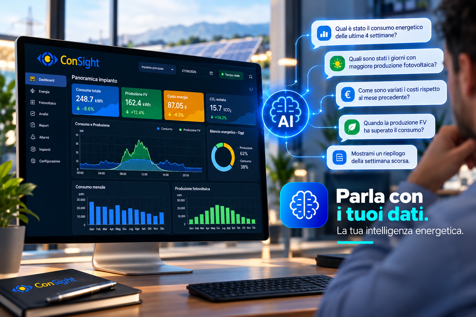 Parla con i tuoi dati: una nuova esperienza di analisi energetica con l’AI